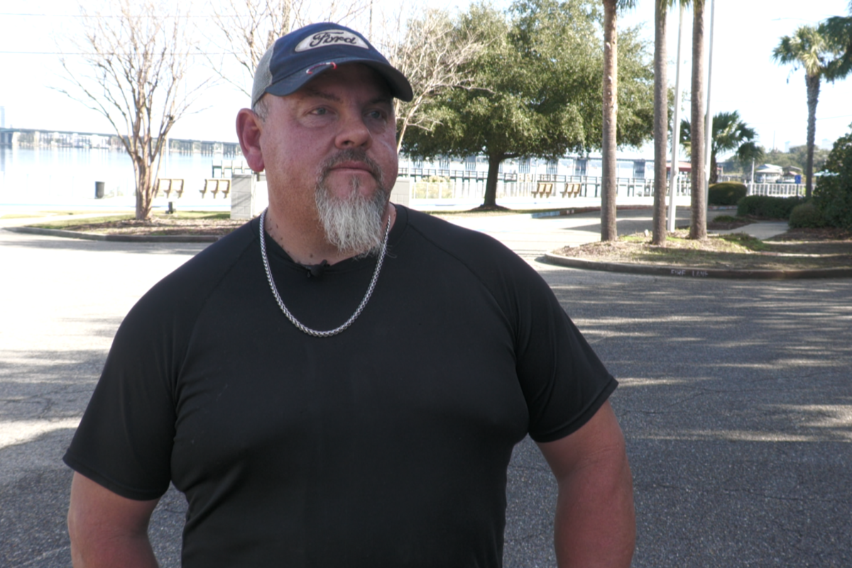 John Livings, a commercial fisherman from Pass Christian, talked with RHCJC News following the Dec. 2024 meeting at the Bolton Building in Biloxi.